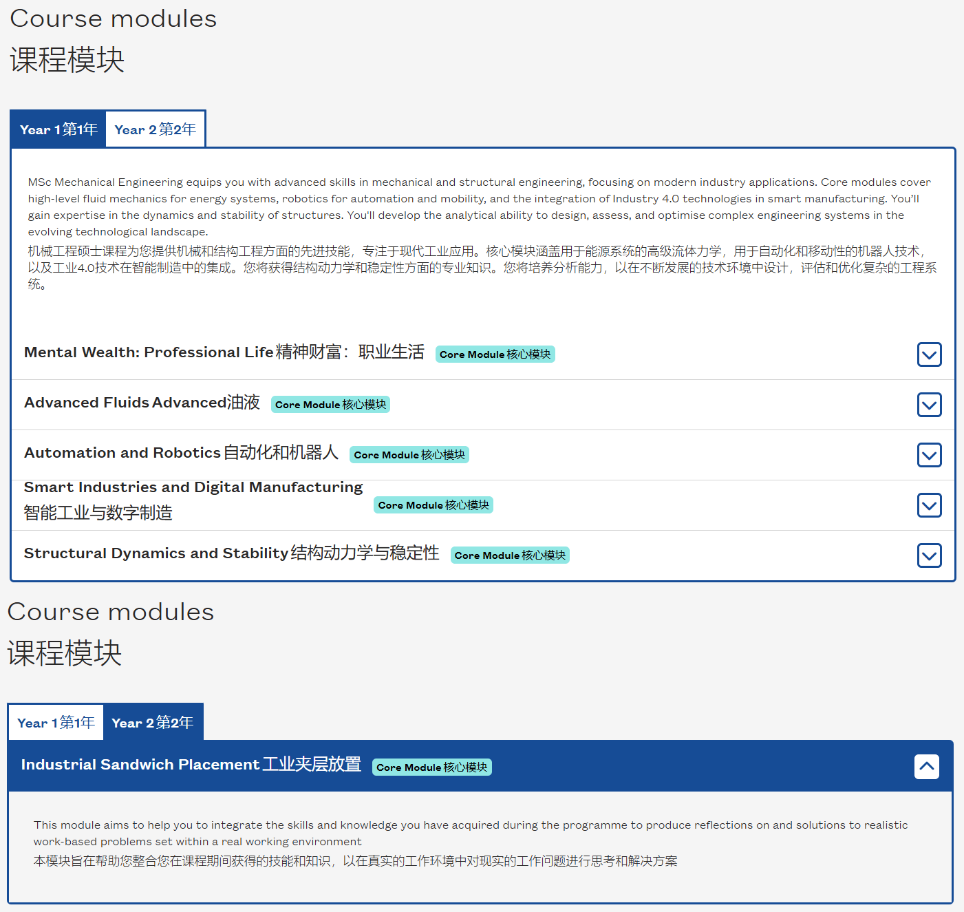 英国机械专业硕士2年才学6门课,这么水吗?